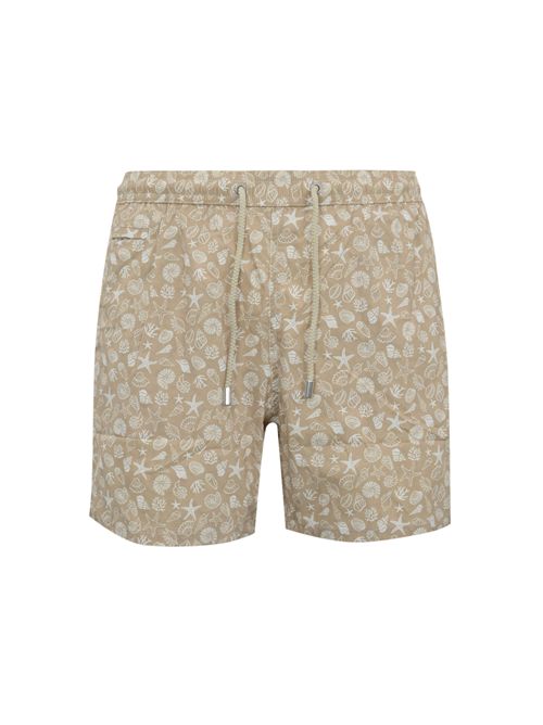 Costume da bagno Comfort Light con stampa conchiglie beige Mc2 Saint Barth | COMFORT LIGHT052414H WATER SHELL 11